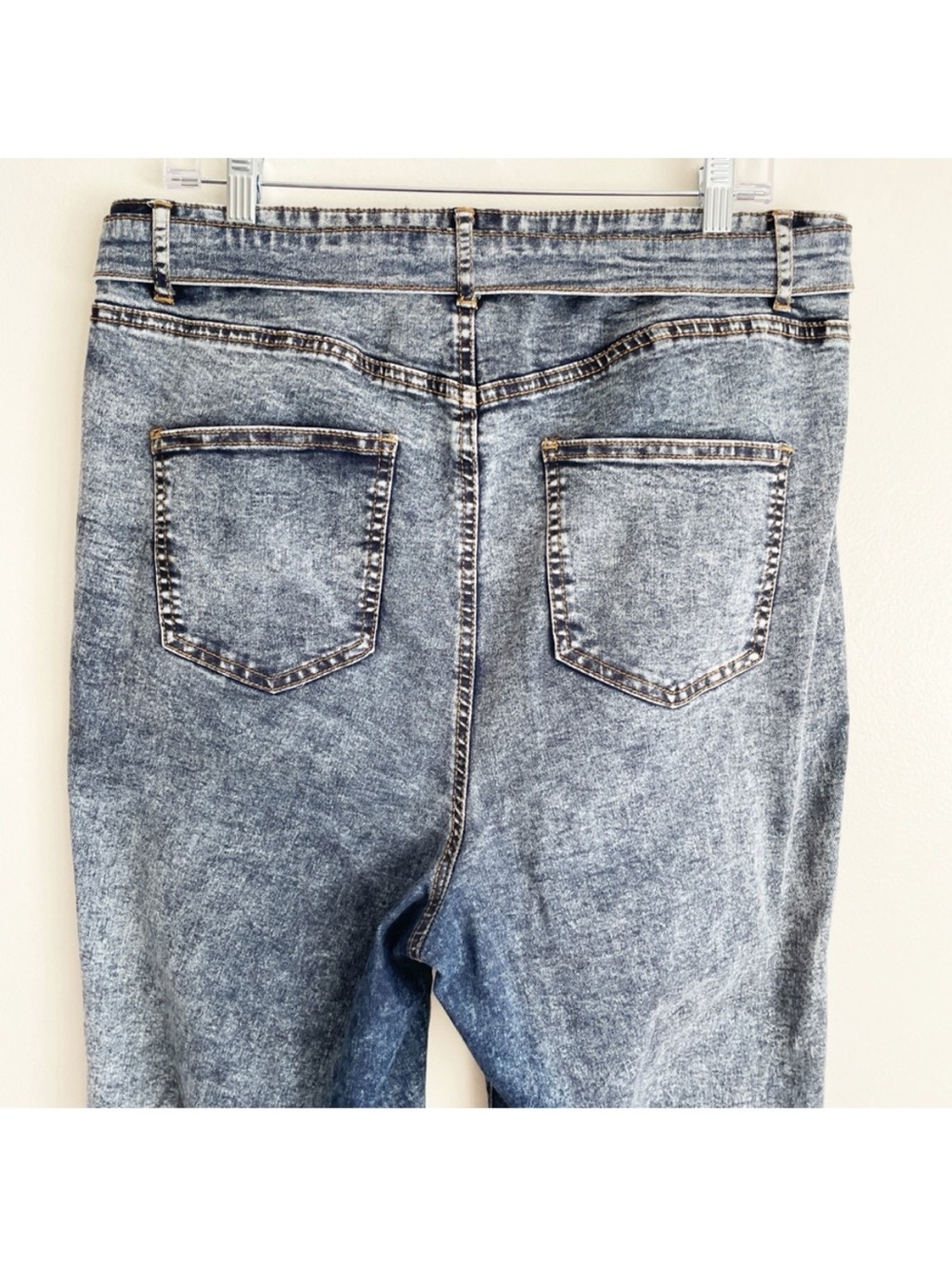 Fashion To Figure Plus Size Jeans Cargo Utility Carpenter High Rise Skinny Sz 16 — image 8 of 8